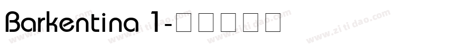 Barkentina 1字体转换